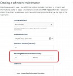 Add a recurring maintenance Interval option.